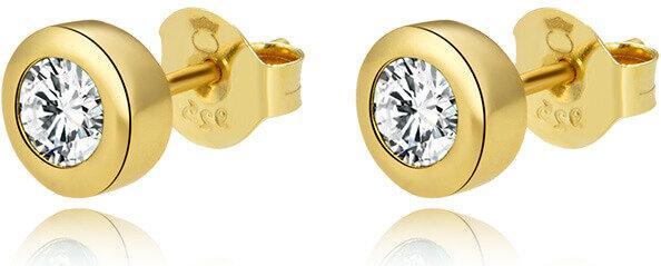 Produktbild Beneto Gold plated silver earrings with clear zircons AGUP2259-W-GOLD (L)