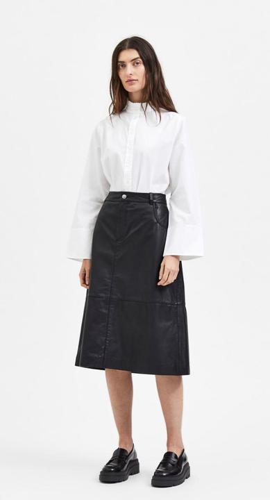 Produktbild Selected Femme A-Linien Lederrock (34)