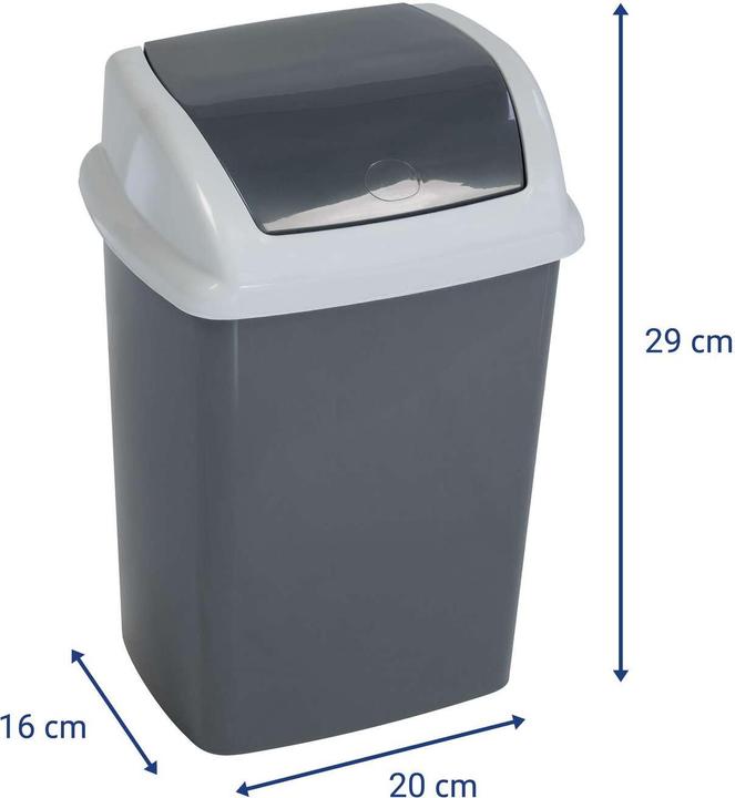 Produktbild Maul Abfallbehälter MAULswing 5l Schwingdeckel Kunststoff (5 l)