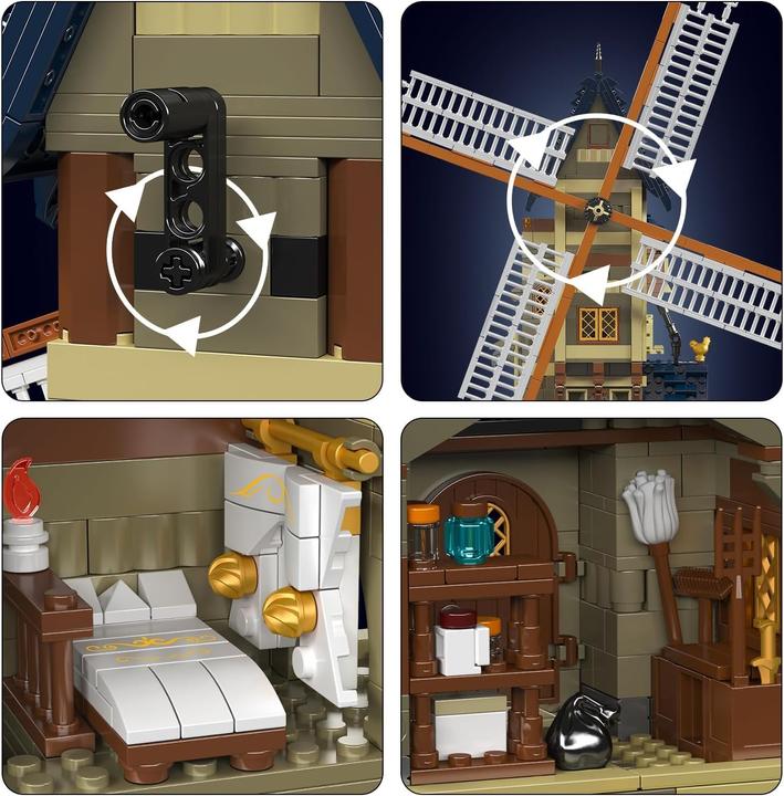 Actual product image Mould King Medieval windmill