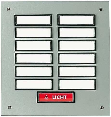 Actual product image Urmet GRO ETA867EV1 Aluminium shelf plate 13contacts 2rows 216x202mm