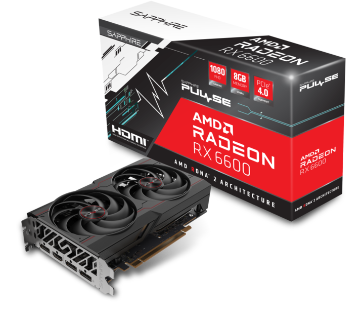 Image du produit Sapphire Radeon RX 6600 Pulse (8 Go)