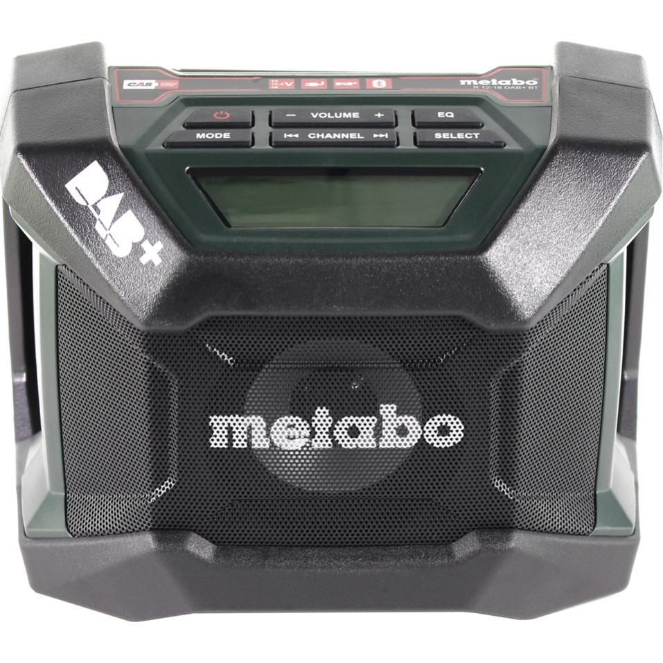 Metabo R 12-18 DAB+ BT Batteria radio da cantiere 12-18 V DAB+ + 1x batteria LiHD 4.0 Ah - senza caricatore (AM, DAB, FM, Bluetooth), Radio