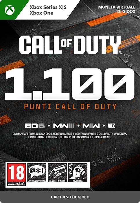 Image du produit Microsoft Xbox Call of Duty Points - 1,100 Code de téléchargement