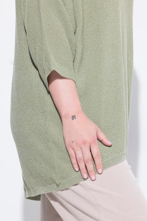Immagine prodotto Miamoda Maglione dal taglio oversize in maglia brillante con maniche a pipistrello (58)