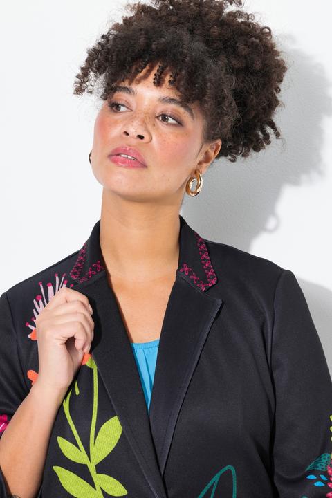 Produktbild Miamoda Blazer, Classic Fit, Scuba, Blüten-Muster (54)