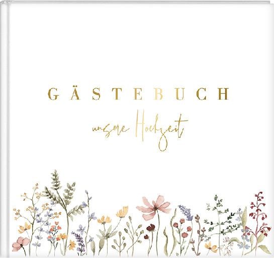 Produktbild Goldbuch Gästebuch Hochzeit Blütenliebe weiss