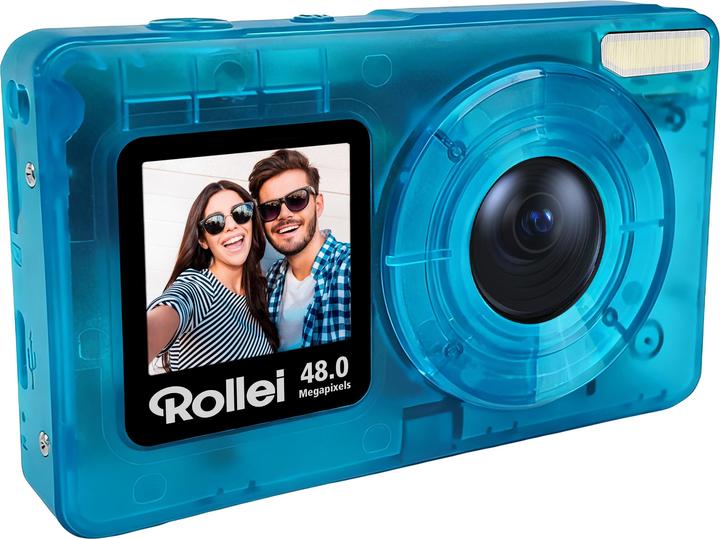 Immagine prodotto Rollei Compactline Pocket Digital Camera, Blue (48 Mpx)