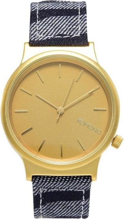 Actual product image Komono The Wizard Print Series Denim Zebra (Analogue wristwatch, 36 mm)