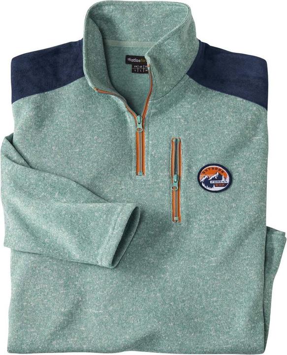 Produktbild Atlas For Men Pullover Kontrastfarbener Reissverschluss (L)