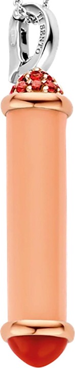 Produktbild Ti Sento Milano Kette mit Anhänger korallenpink bicolor 6802CP (925 Sterling Silber, 45 cm)