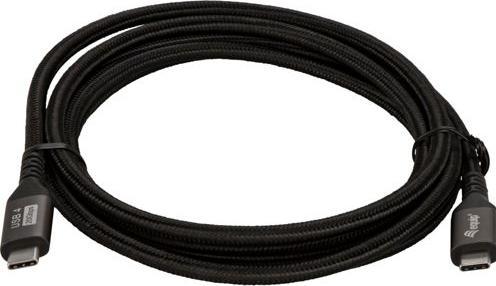 Productafbeelding equip USB-kabel 4.0 C -> C St/St 2,00m zwart (2 m, USB 4, 100 W)