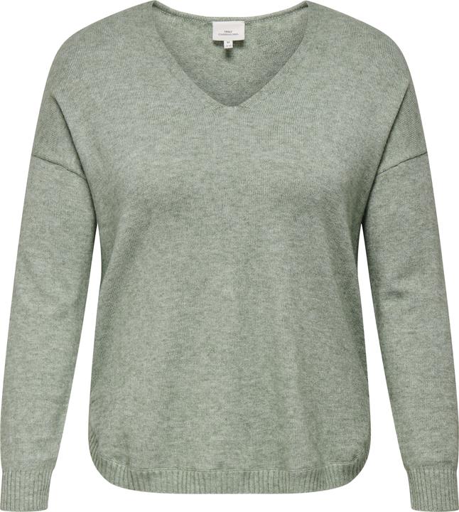 Only Curvy V-Ausschnitt Strickpullover Strickpullover