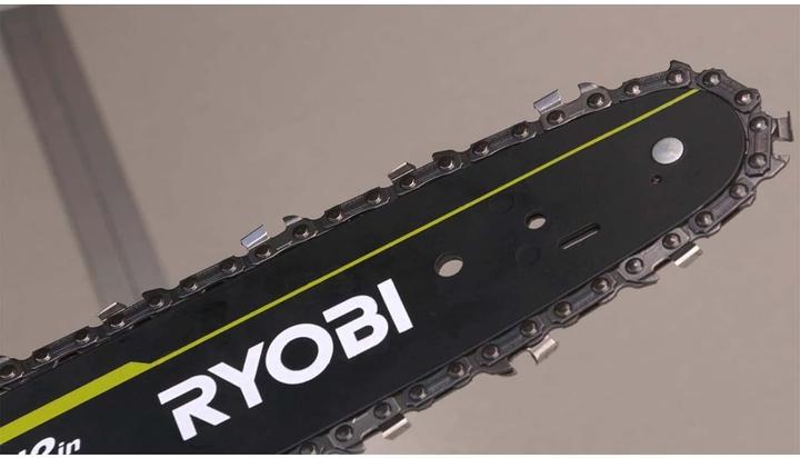 Actual product image Ryobi one+ cordless chainsaw rcs1830-140b. 18volt (Battery chain saw)