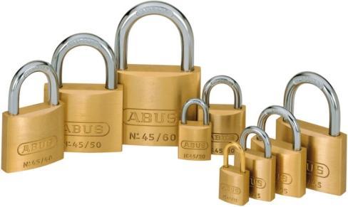 Produktbild Abus Vorhängeschloss 45/50 aus Messing - mit Präzisions-Stiftzylinder mit Pilzkopfstiften - 05109 -