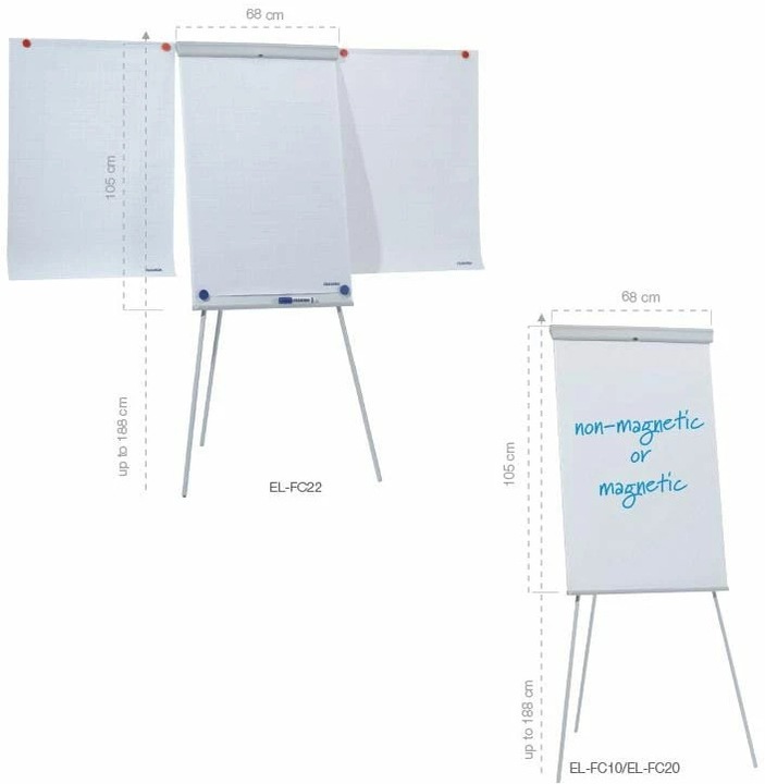 Actual product image Franken Flipchart X-tra. (70 x 110 cm)