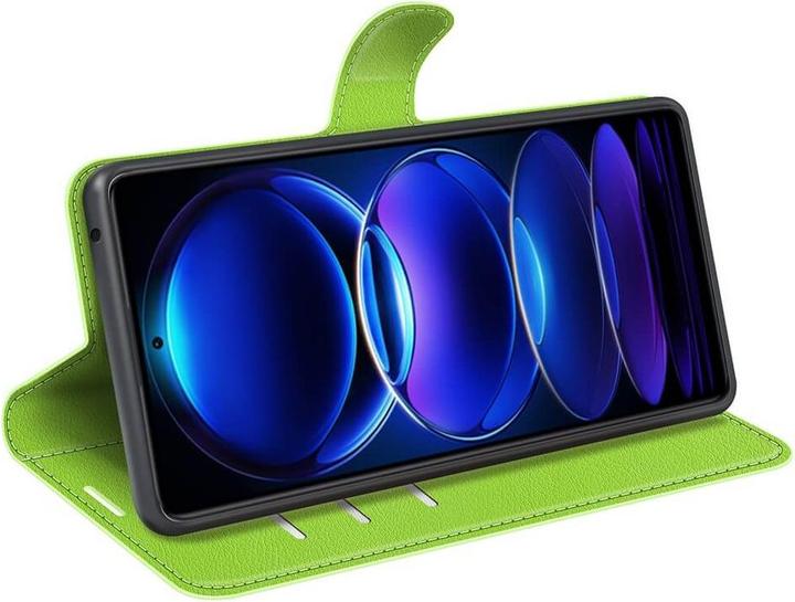 Immagine prodotto Cover-Discount Xiaomi Poco X5 Pro - Custodia in pelle verde (Xiaomi Poco X5 Pro, Xiaomi Redmi Note 12 Pro 5G)