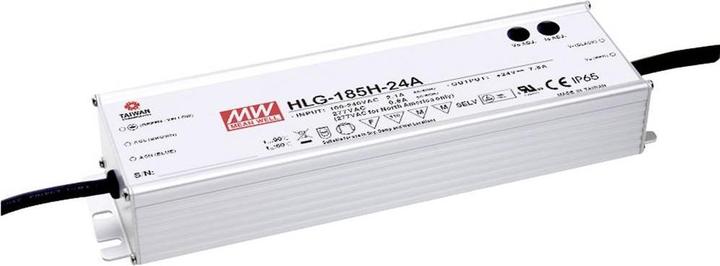 Produktbild MeanWell MEAN WELL HLG-185H-36B, 185 W, IP20, 90 - 305 V, 36 V, 68 mm, 228 mm