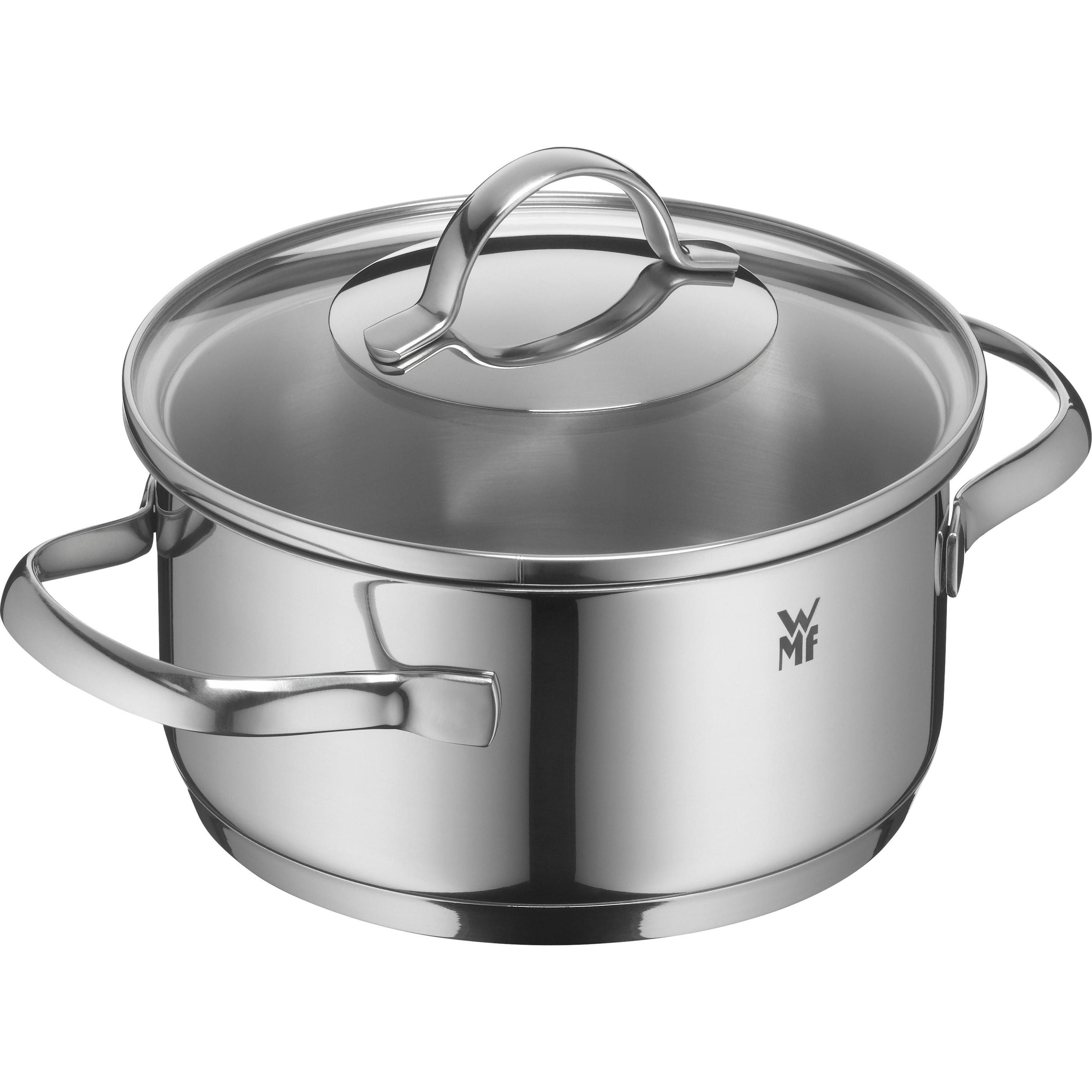 WMF Provence Plus Bratentopf mit Deckel, 16 cm, Pfanne + Kochtopf, Silber