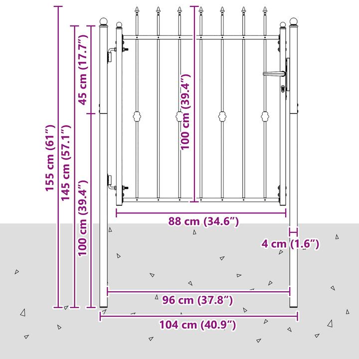 Produktbild vidaXL Zauntor