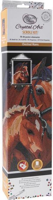 Image du produit Craft Buddy Chevaux, 35x45cm Crystal Art Scroll