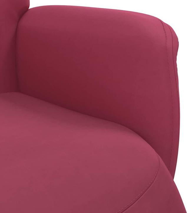 Produktbild vidaXL Relaxsessel mit Fussteil Weinrot Samt