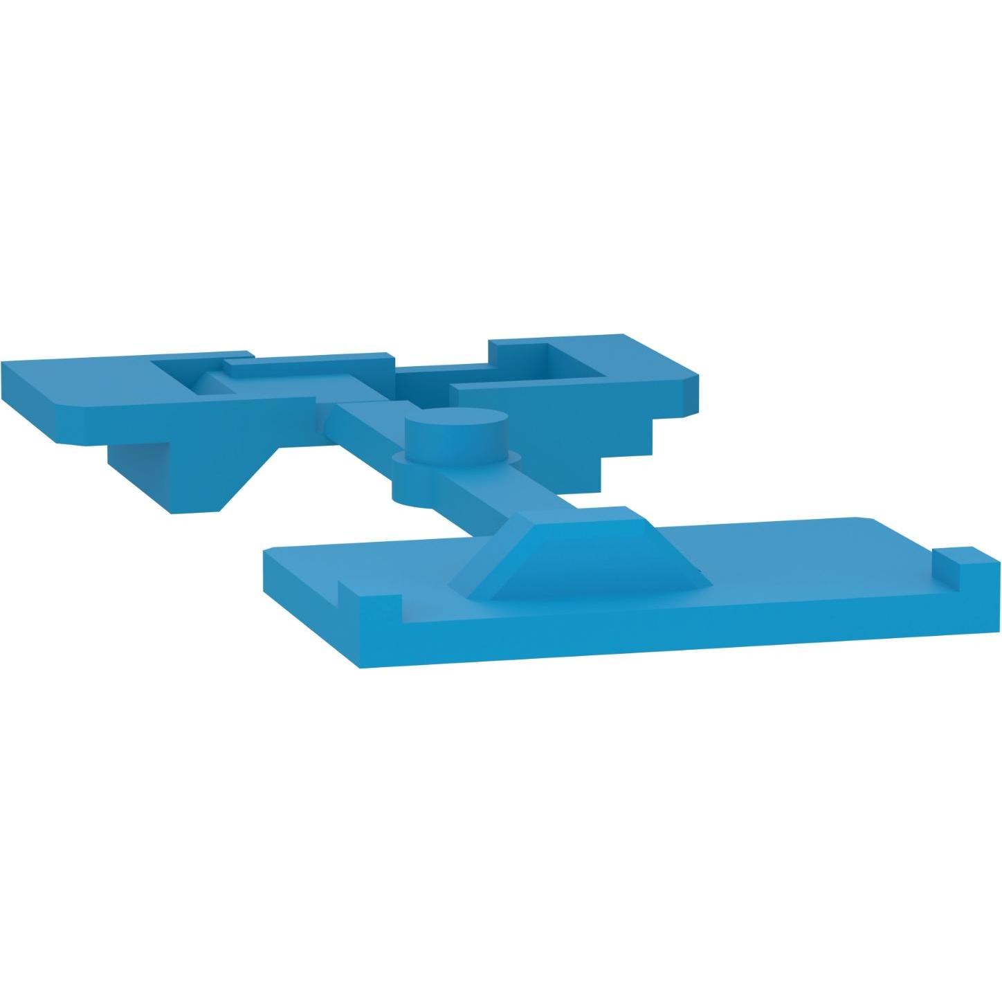 10x Schneider Electric KN Codierset, mechanisch optisch, blau KNB160ZL40, Serverschrank Zubehör, Blau