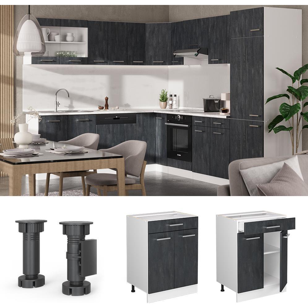 Thumbnail - Vicco, Regal, Küchenschrank mit Schublade R-Line (60 x 46 x 81.5 cm)