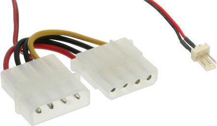 Produktbild InLine 3-Pin zu 4-Pol Molex Lüfteradapterkabel
