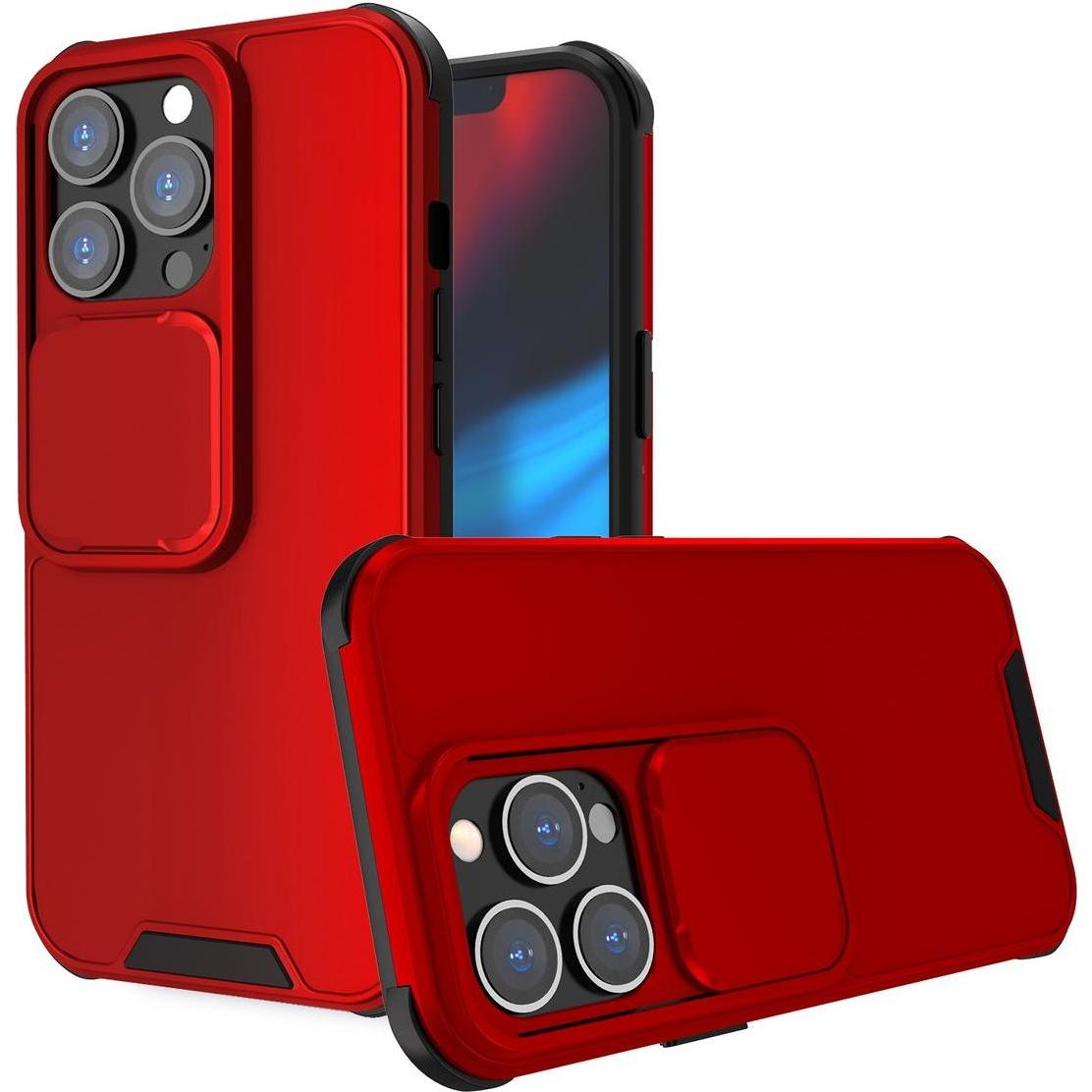 König Design Hülle Handy Schutz für Apple iPhone 13 Case Cover Tasche Etuis Bumper Rot Neu (Apple iPhone 13), Smartphone...