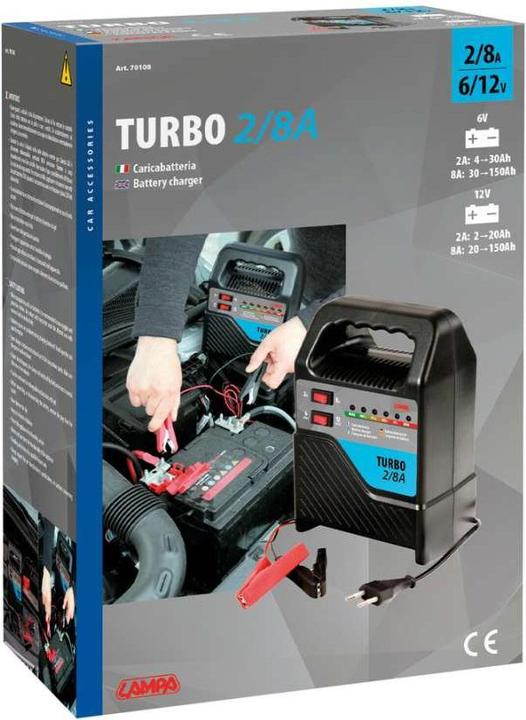 Produktbild Lampa Turbo Batterieladegerät 6/12V/2/8 A (12V, 6V)