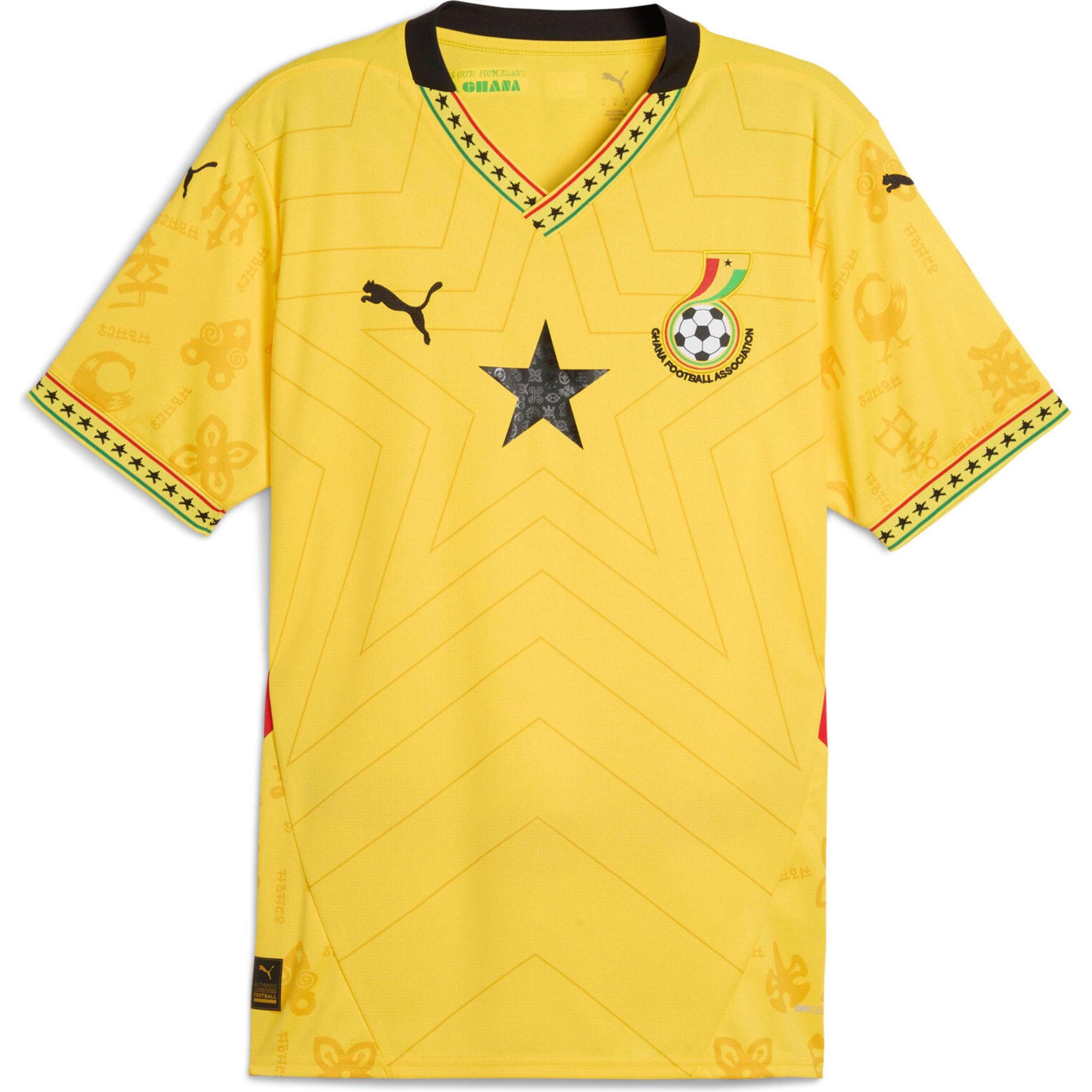 Puma, Herren, Fussballtrikot, auswärtstrikot ghana 2024 (XL), Gelb, XL