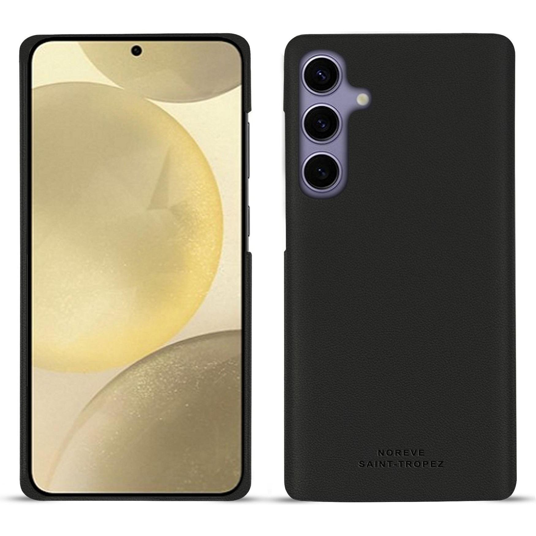Noreve Lederschutzhülle (Samsung Galaxy S23+, Samsung Galaxy S24+), Smartphone Hülle, Schwarz