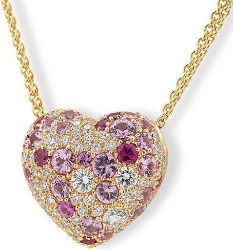 Produktbild Breuning ANHÄNGER - E.SAFIR PINK HELL E4 (Exklusiv)/Brill. 1,799 Ct. G/if (750/18 K Gold)