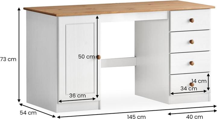 Image du produit IDIMEX Schreibtisch MANAGER