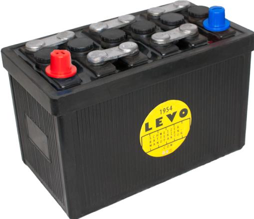 Actual product image Rätikon Batterien 6 S 55 HGI (6 N45/51) Vintage car battery in original hard rubber (HGI) box 12V 60Ah/20h 460A (EN) (12 V, 60 Ah, 460 A)