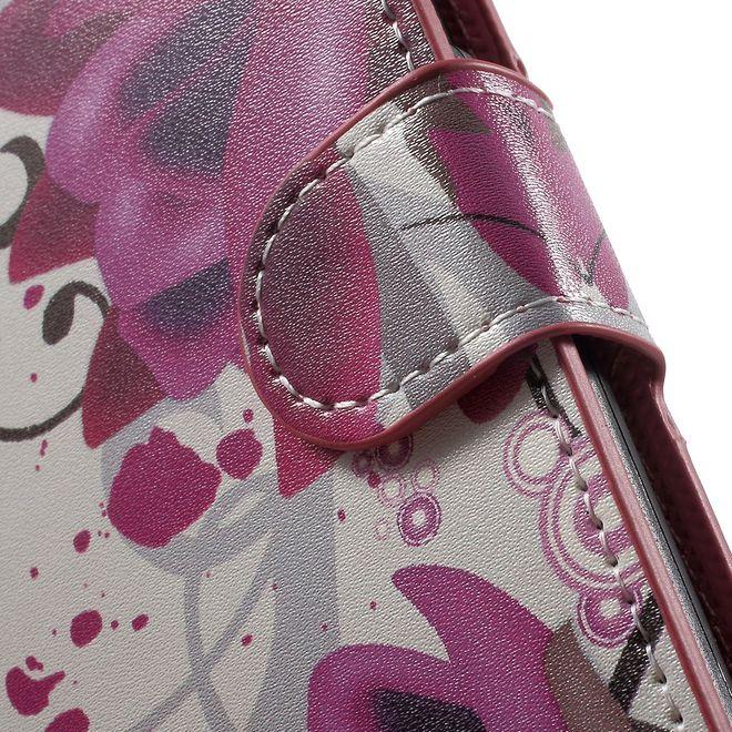 Produktbild MU Style Leder Case mit Blumen (Asus Zenfone 3 Max)