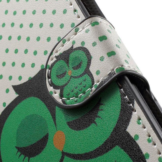 Produktbild MU Style Leder Case mit Eulen (Asus Zenfone 3 Max)