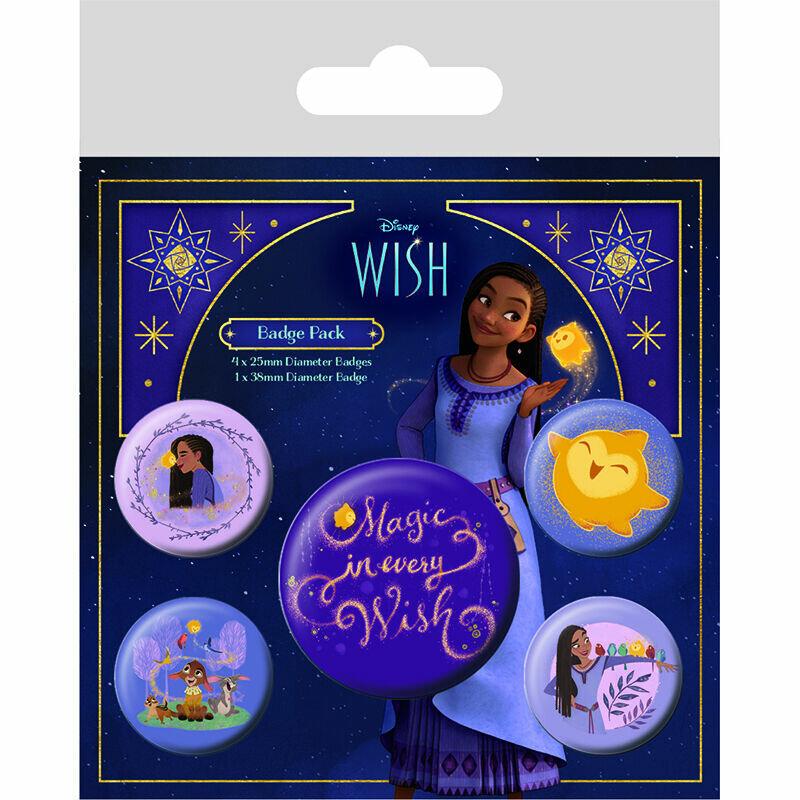 Thumbnail - Pyramid, Anstecknadel, Wish Ansteck-Buttons 5er-Pack Magic In Every Wish