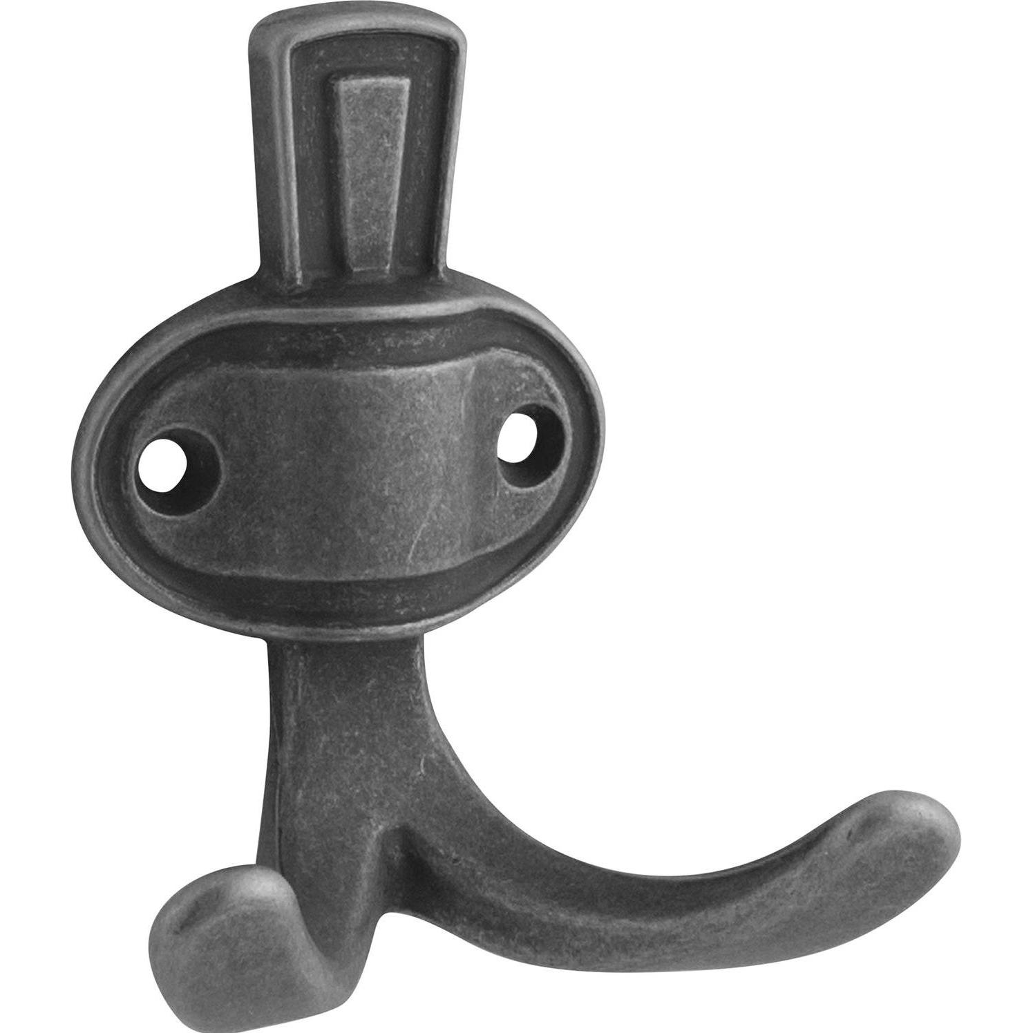 Siro, Garderobe + Kleiderhaken, Mantelhaken Corvo Breite 67 mm, Höhe 76 mm, ZN eisenfärbig brüniert