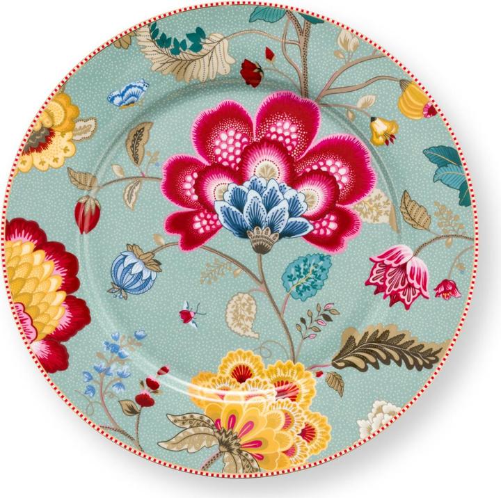 PIP Studio Blooming Tales Fantasy Blue Platzteller 32cm (1x, 32 cm)