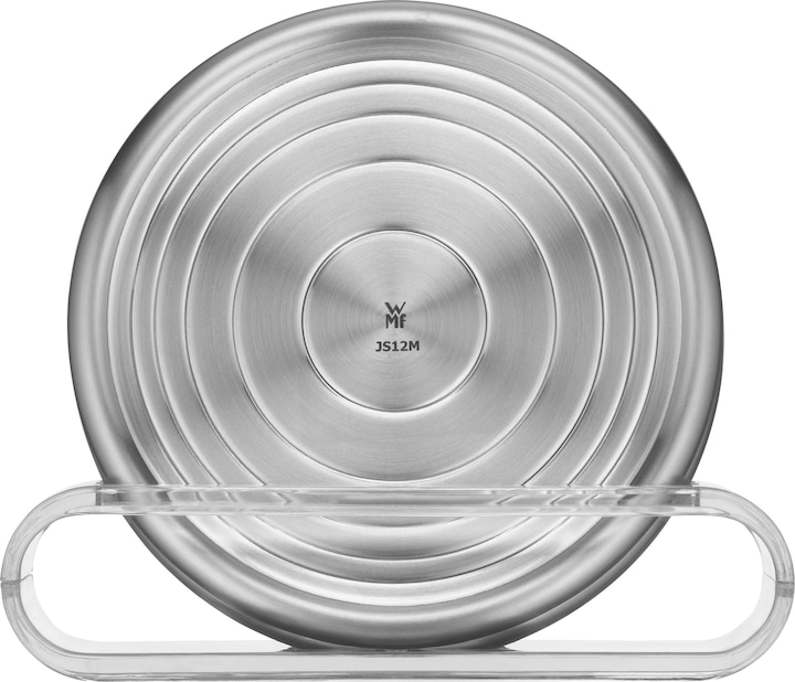 Productafbeelding WMF Glasplaat Glazen Onderzetters Onderzetters Set 6st LoftBar Roestvrij Staal Frosted (6 x, Glazen onderzetter)