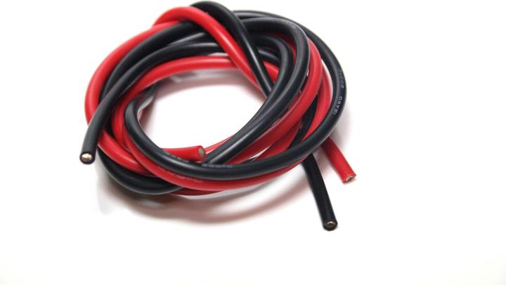 Produktbild EP Silikonkabel 0.75mm², rot/schwarz je 1m