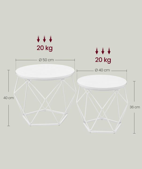 Actual product image Vasagle Cluster (48.5 x 48.5 x 39.5 cm)