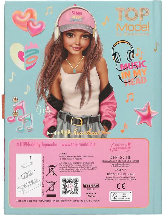 Produktbild Top Model TOPModel-Tagebuch mit Code und Musik