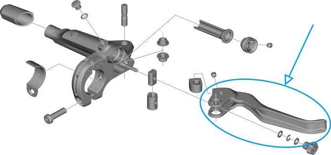 Actual product image Shimano Lever BL-U8000