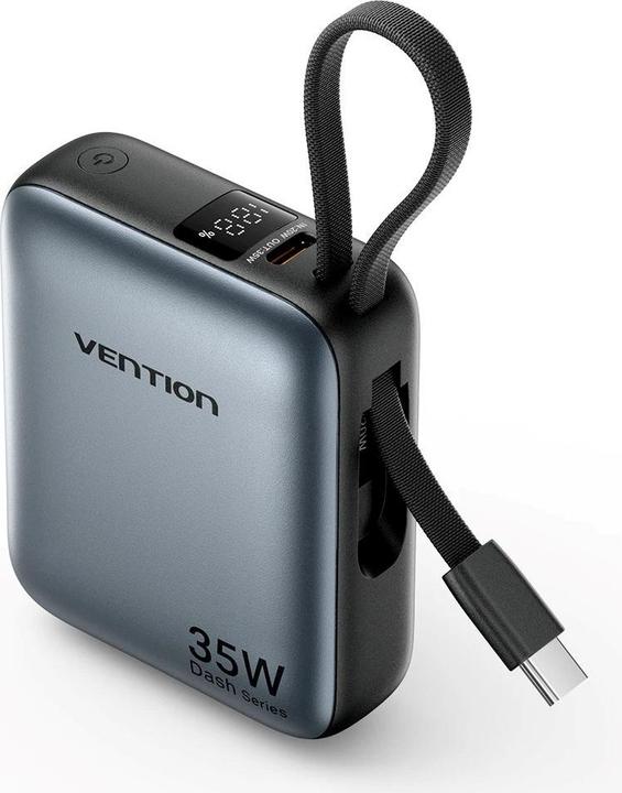 Actual product image Vention Powerbank FHEH0 10000mAh 35W (Szary) (10000 mAh, 35 W, 38.50 Wh)