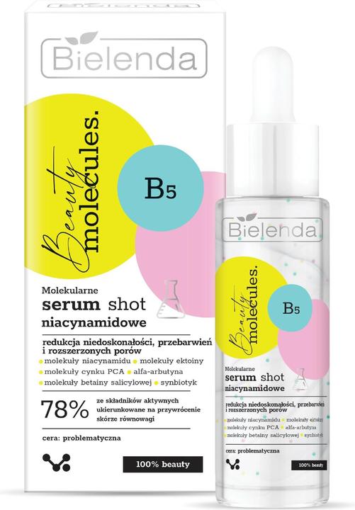 Bielenda Beauty Molecules.Molekularne Serum Shot niacynamidowe - do cery problematycznej 30ml (30 ml)