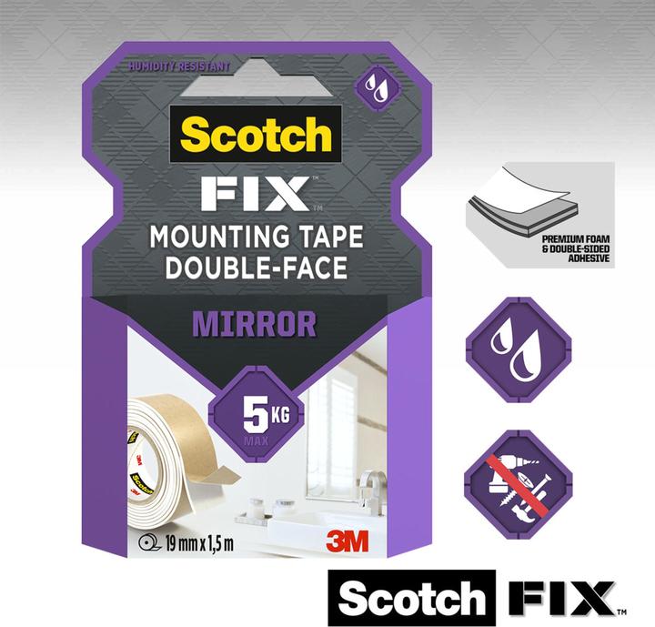 Image du produit Scotch Ruban de fixation pour Scotch-Fix Mirror (19 mm)
