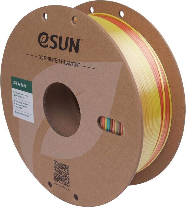 Produktbild eSUN Filament PLA Silk Regenbogen 1.75mm 1000g (PLA, 1.75 mm, 1000 g)